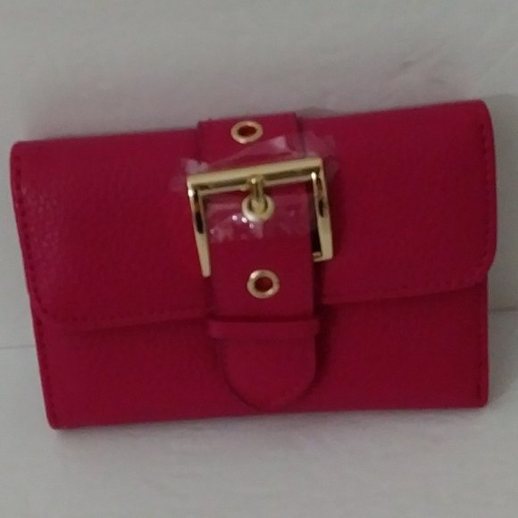 Steve Madden Bellison Fuchsia Flap Wallet - Picture 6 of 13